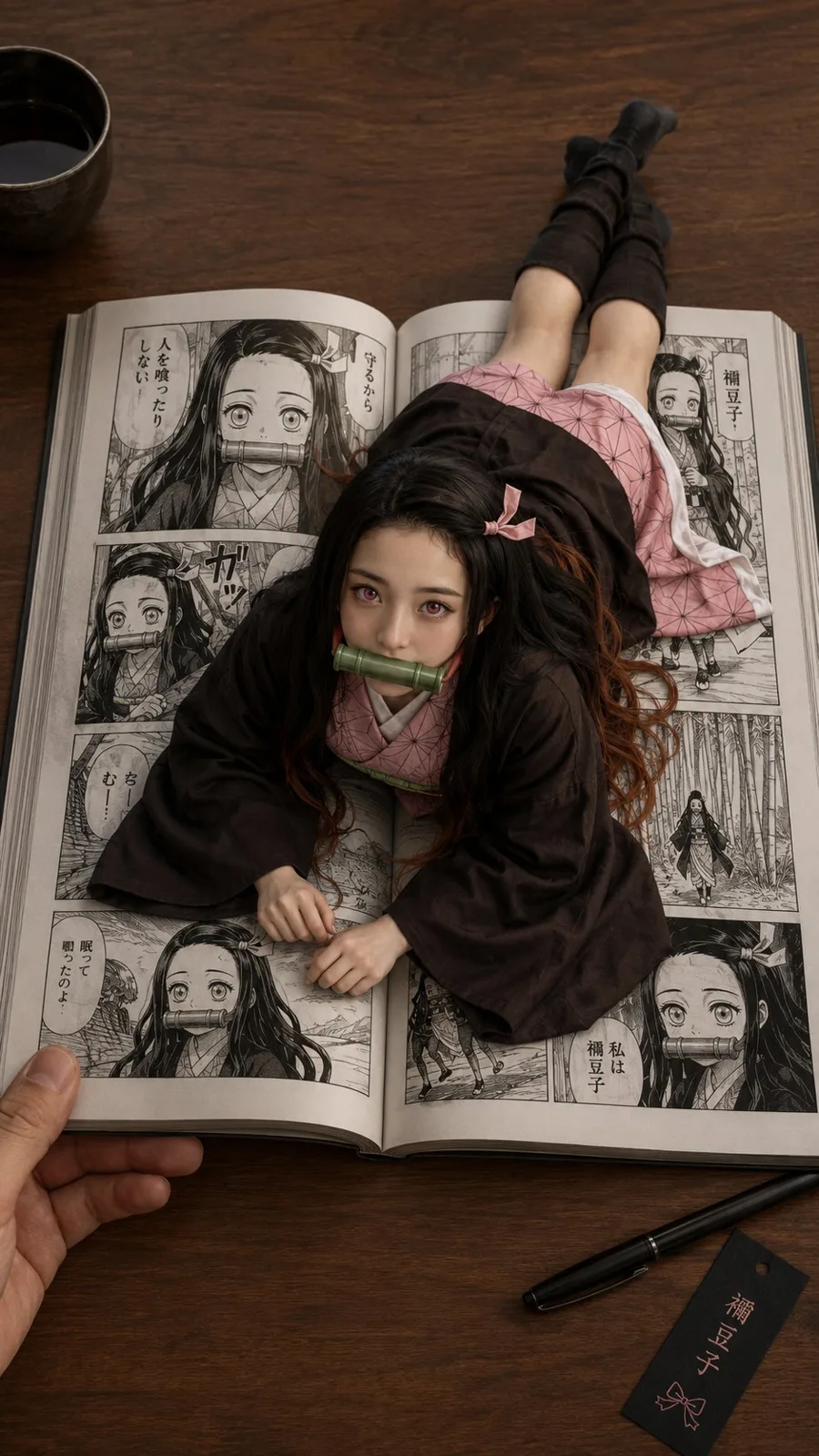 Demon slayer manga live action 3d character — Sonra
