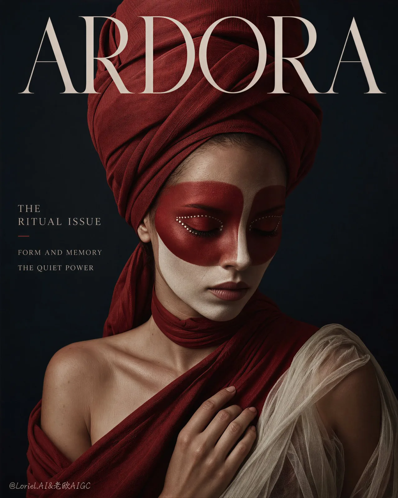 Maison ardora avant garde editorial cover prompt — Sonra