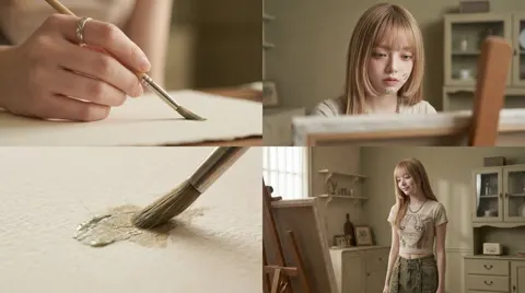 Immersive art asmr
