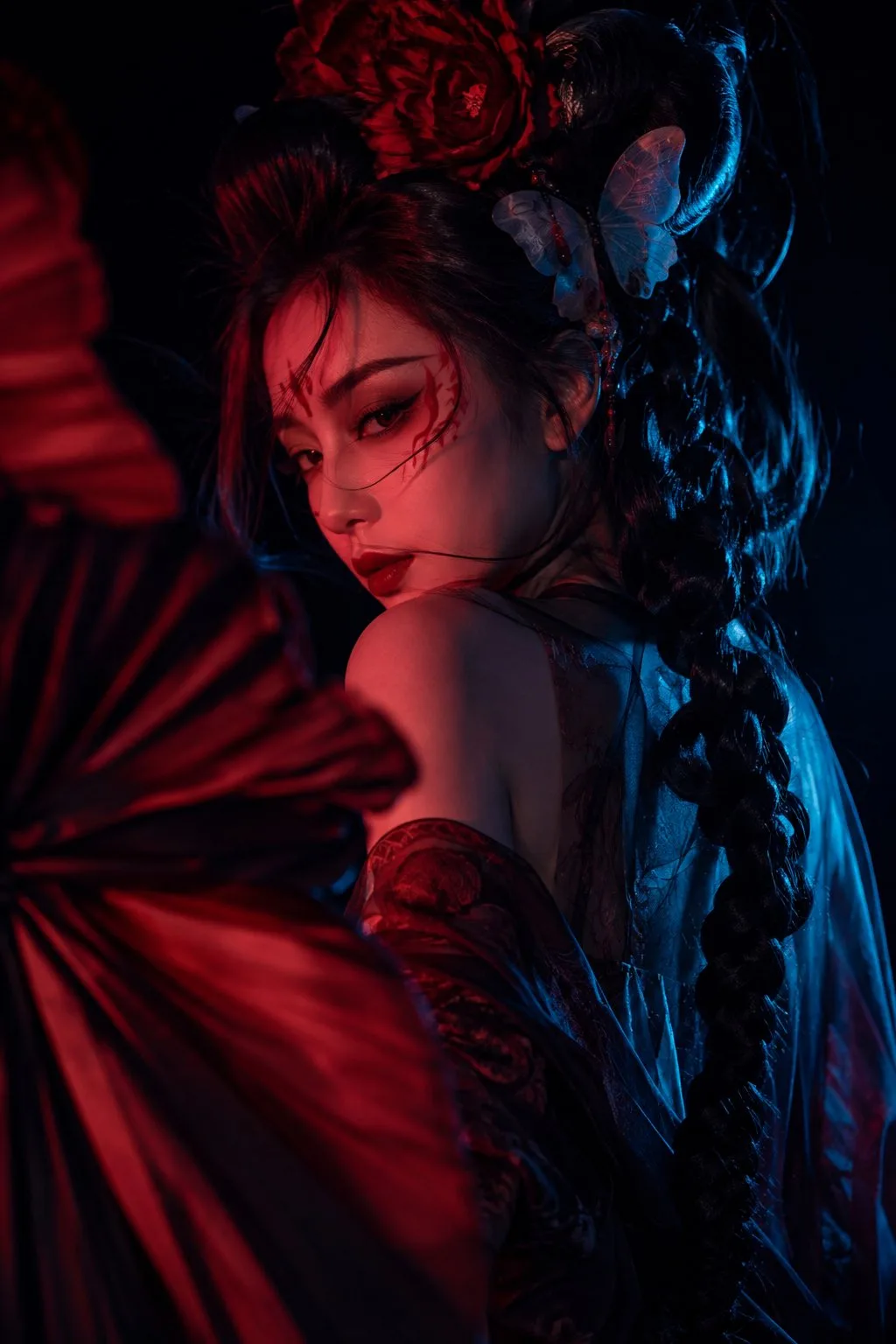 Dark oriental mysterious female character photography — Sonra