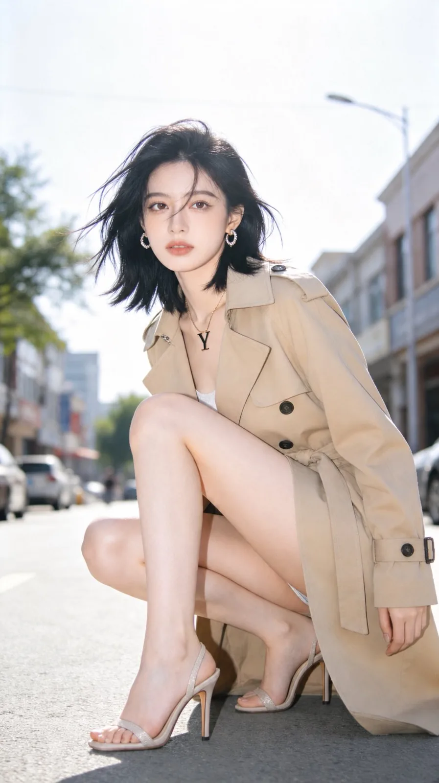 Pure desire vibe outdoor girl portrait — After