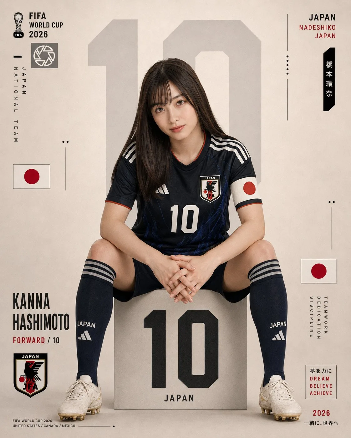 Fifa world cup 2026 japan player poster — Sonra