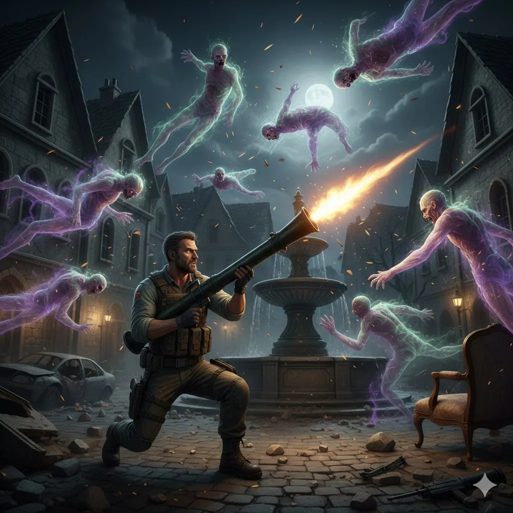 Resident evil rocket ghost mob — Sonra