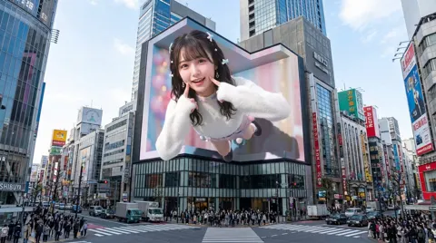 Bustling shinjuku 3d screen wonder