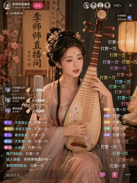 Li shishi ancient pipa livestream