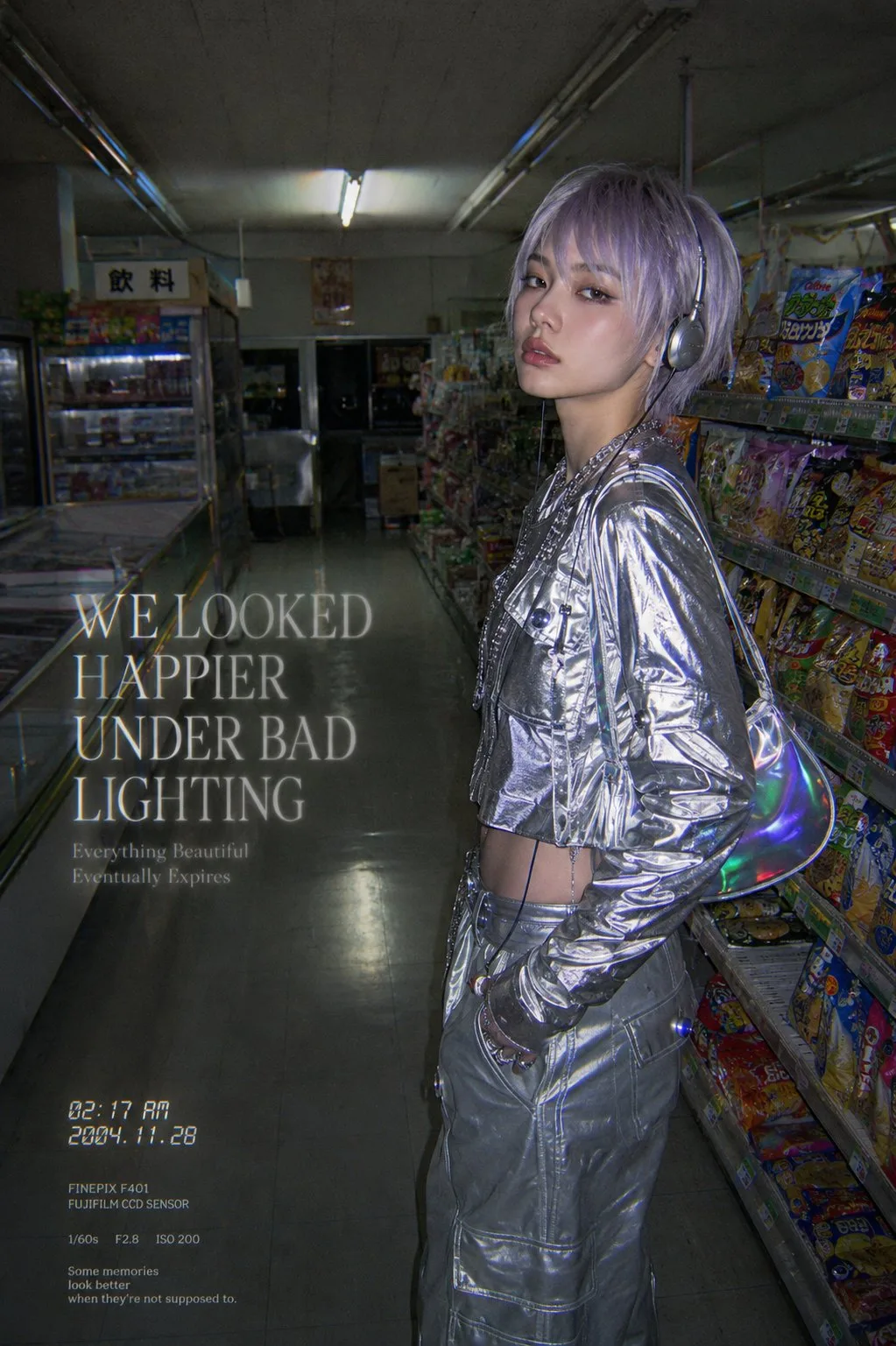 Retro supermarket 2am ccd fashion editorial — After