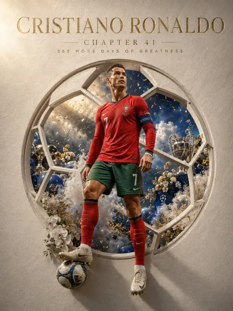 Cristiano ronaldo luxury editorial poster