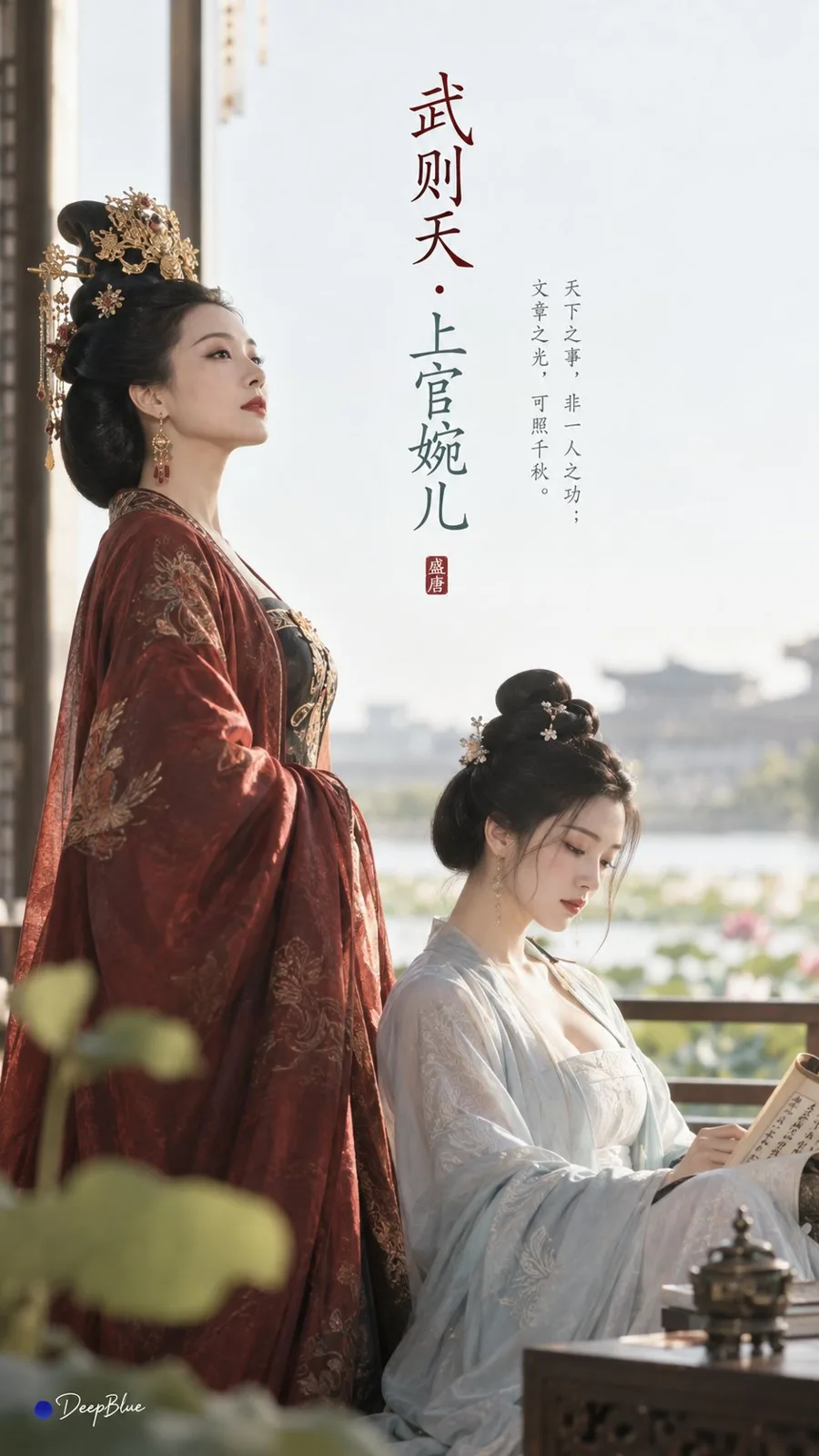 Minimalist oriental tang dynasty aesthetics wu zetian shangguan waner — Sonra