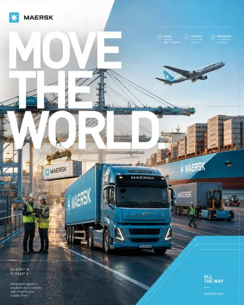 Maersk ultra premium instagram campaign poster design