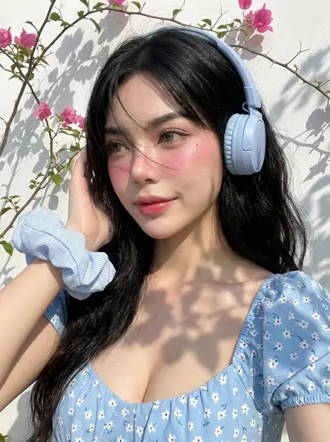 Dreamy sun kissed summer portrait glo persona