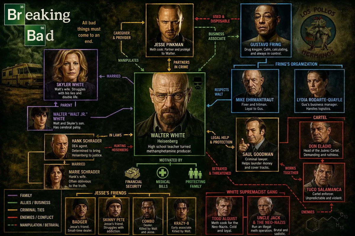 Tv show character relationship — After