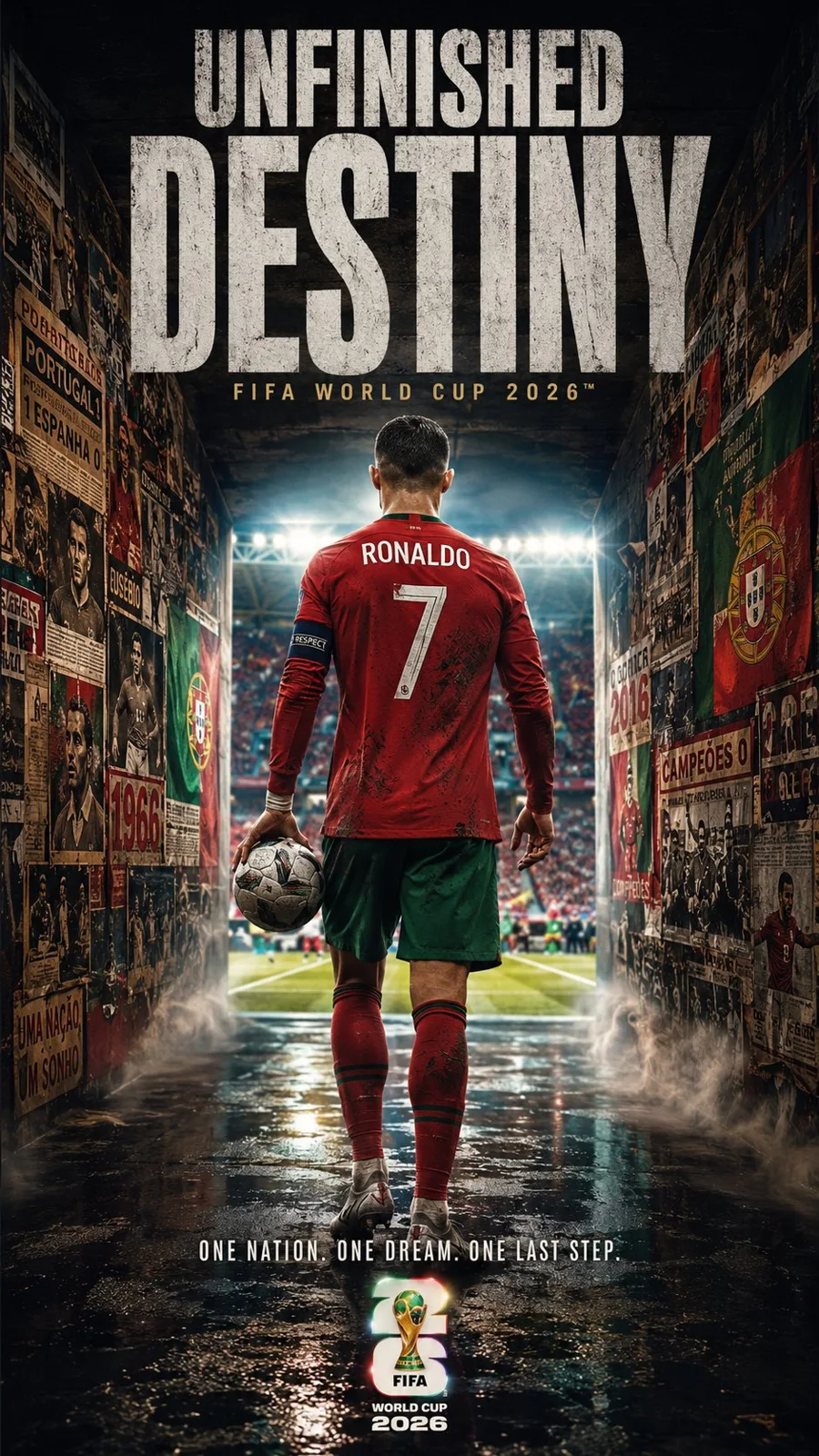 Ultra realistic fifa world cup 2026 cinematic sports poster — Sonra
