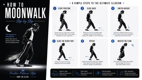 Moonwalk tutorial poster design