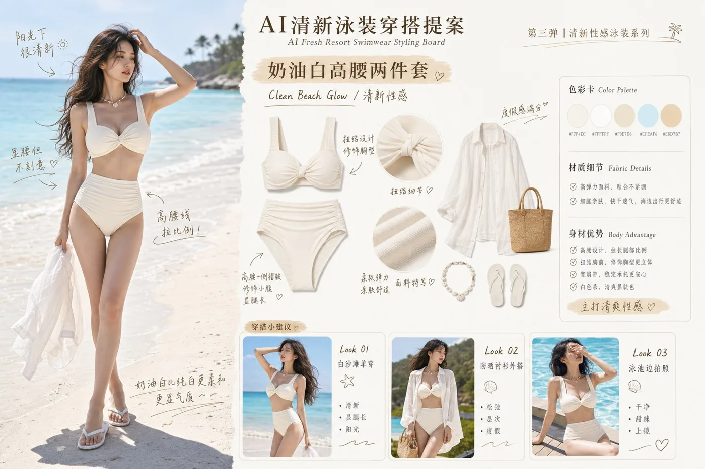 Ai recommended swimsuit outfit plans — Sonra