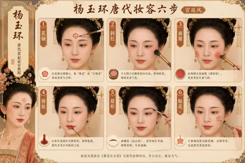 Tang dynasty makeup steps