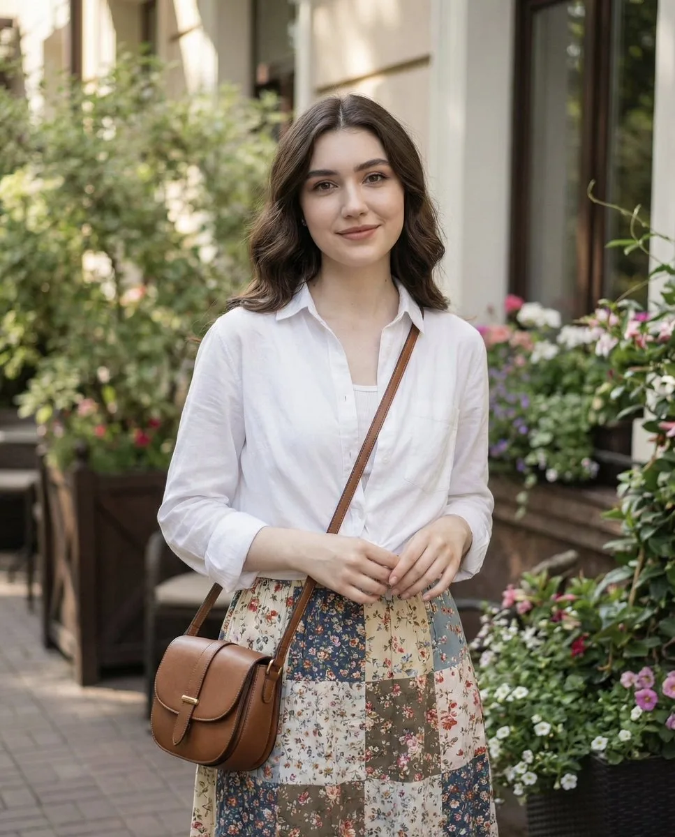 Fresh girl in soft garden light — After