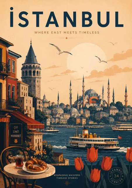 Modern ai travel poster wild fever studio