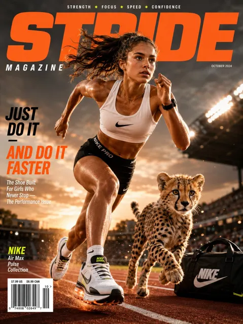 Nike air max pulse cheetah campaign editorial