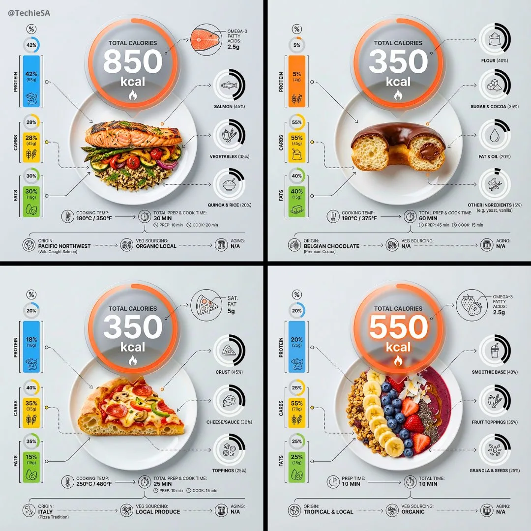 Ultra clean calorie infographic — Sonra