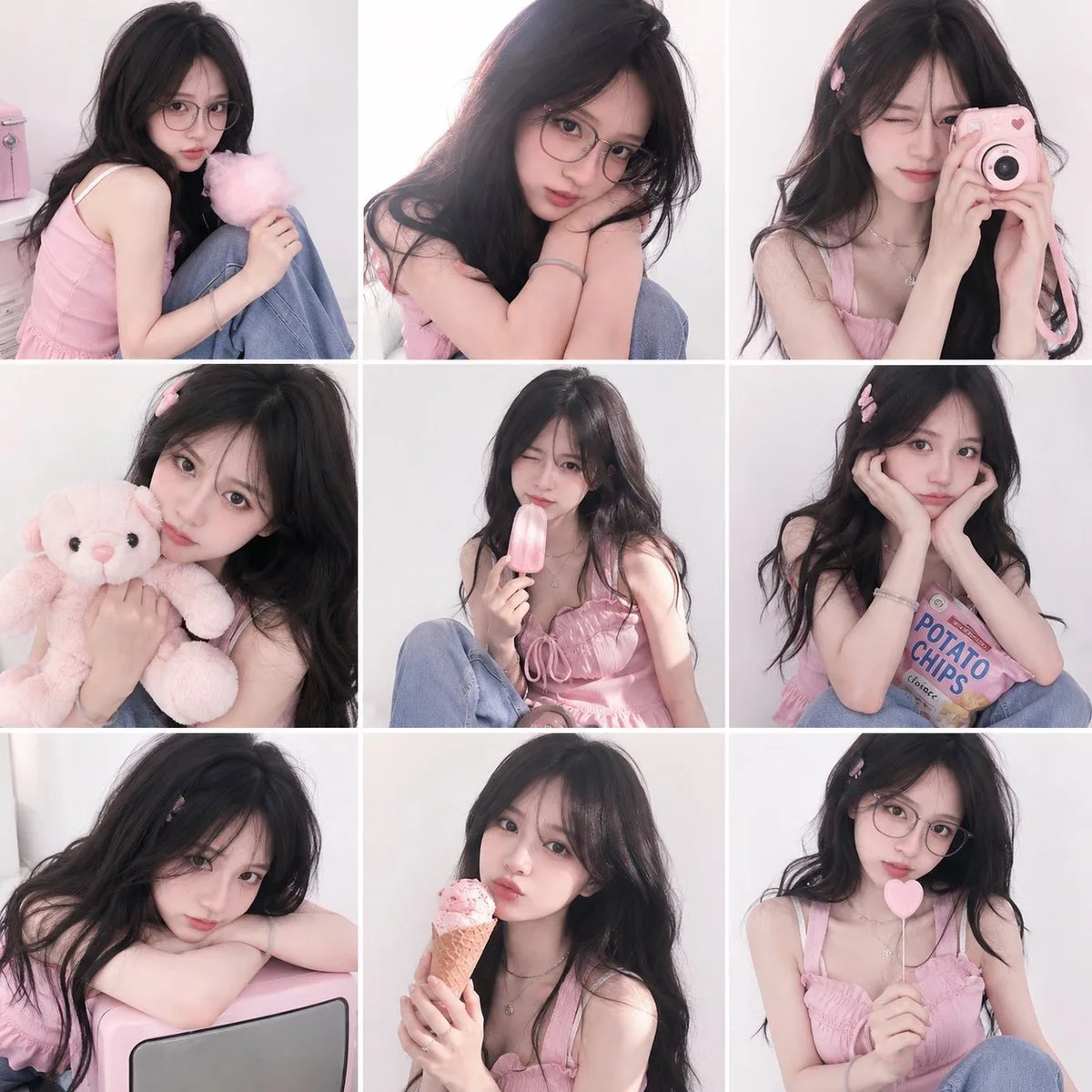 Korean soft girl style magazine collage — Sonra
