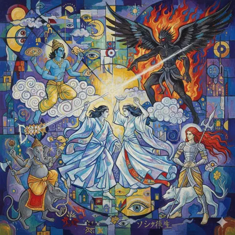 Chagall gods battle