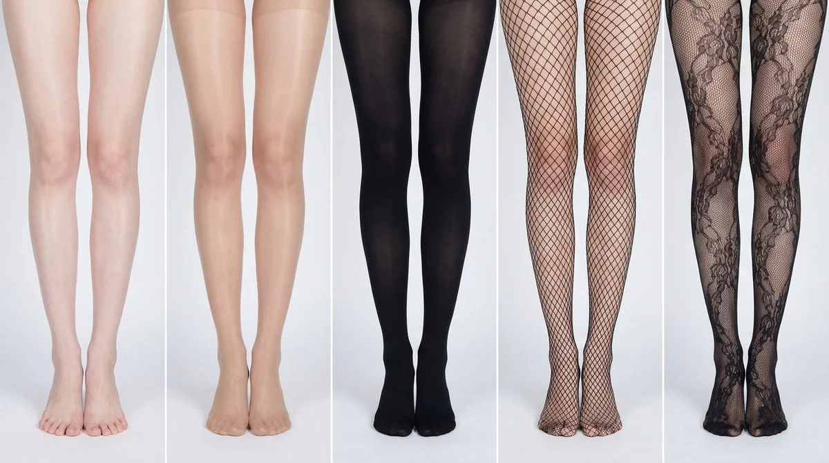 Cold white legs stockings comparison — Sonra