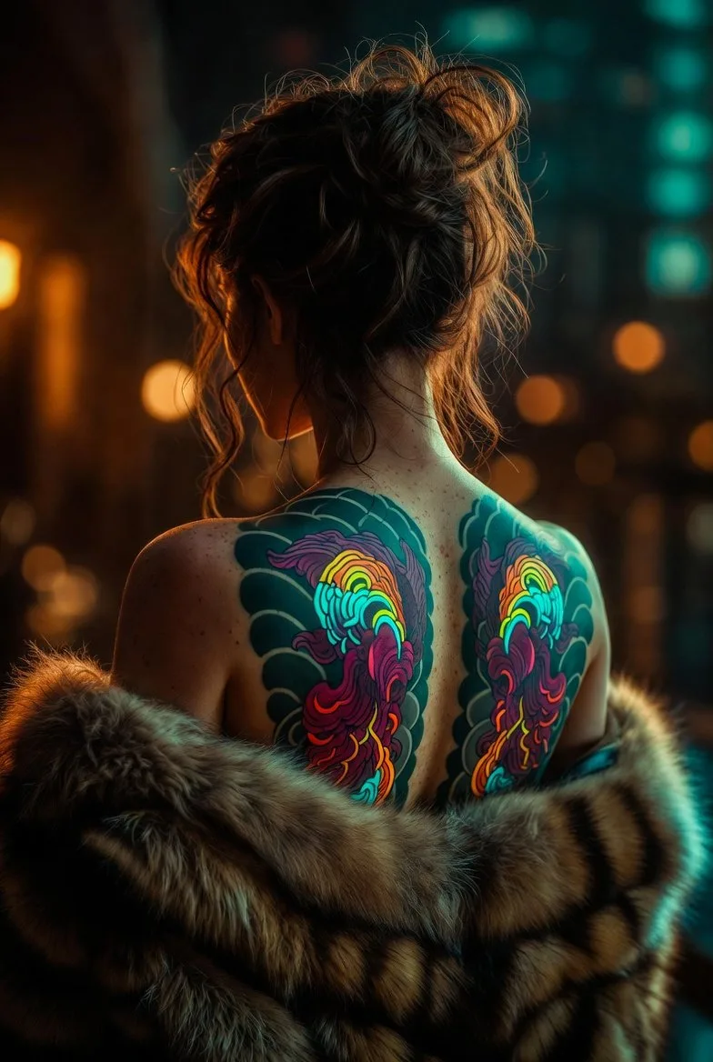 Neon night tattoo fur — Sonra
