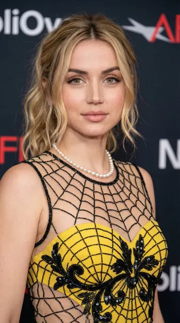 Ana de armas red carpet realistic