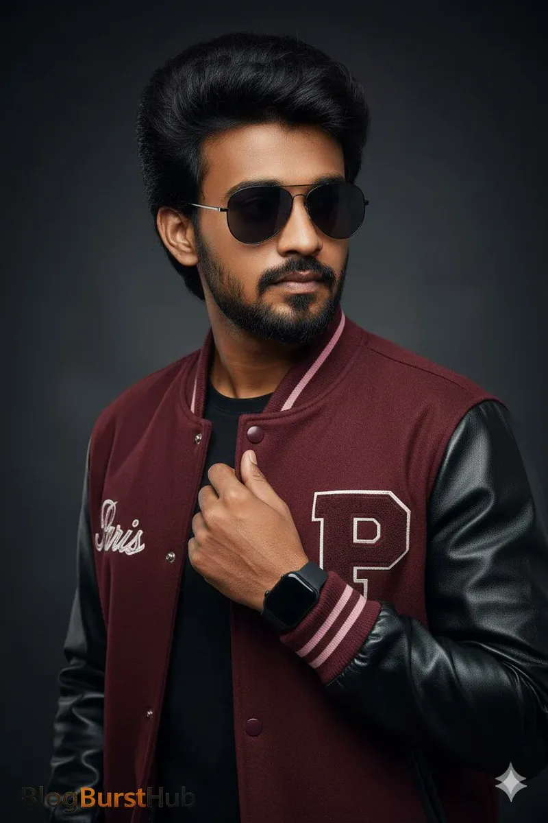 Super realistic style fashionable male portrait — After