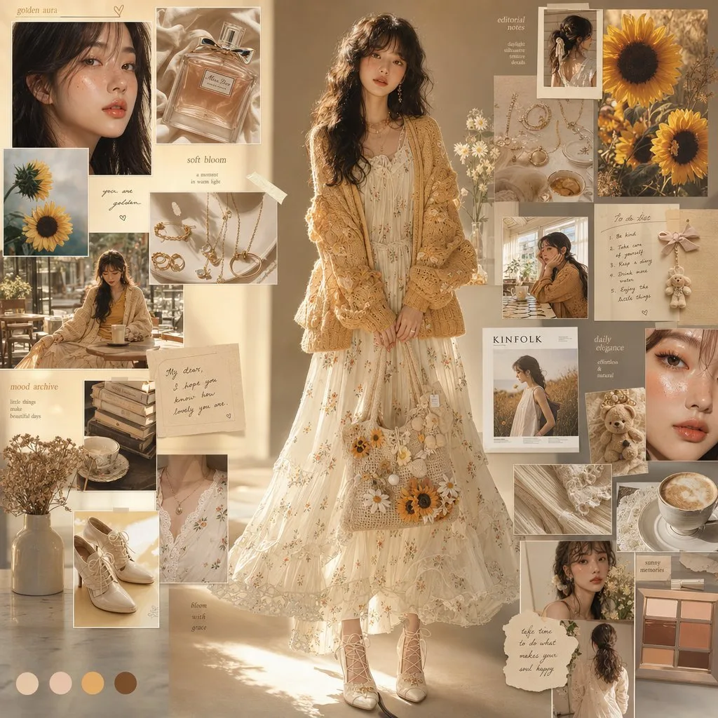 Premium korean editorial fashion moodboard — After