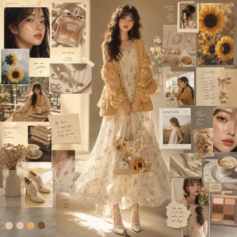 Premium korean editorial fashion moodboard