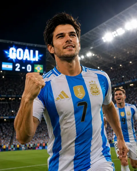 Argentine football player stadium portrait 7