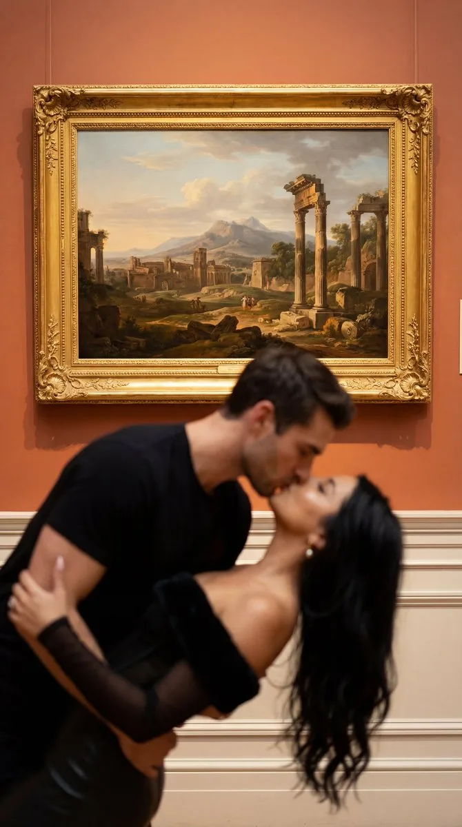Bokeh kiss classical museum — After
