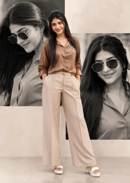 Ultra realistic indian woman collage portrait