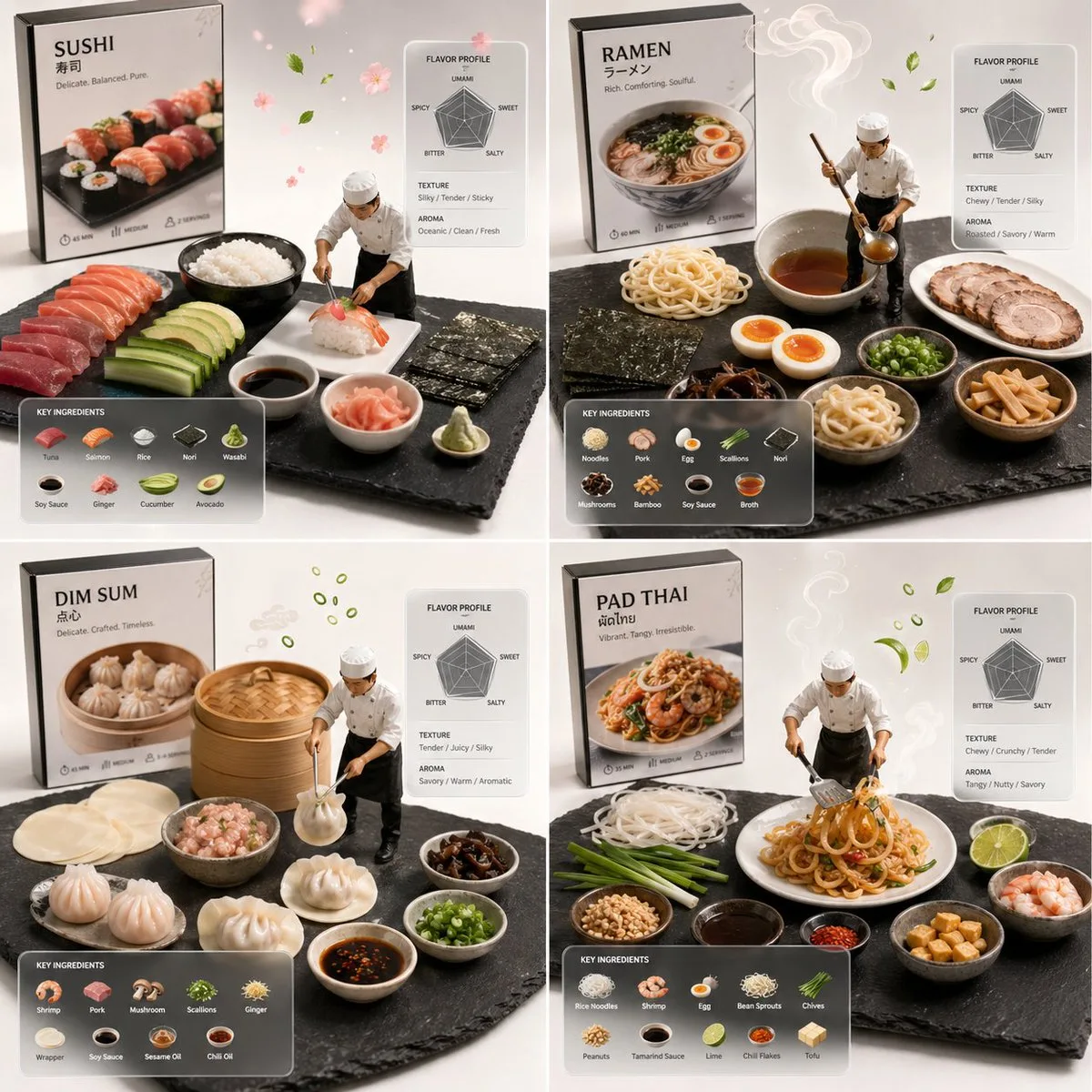 Ar deconstruct asian food — After