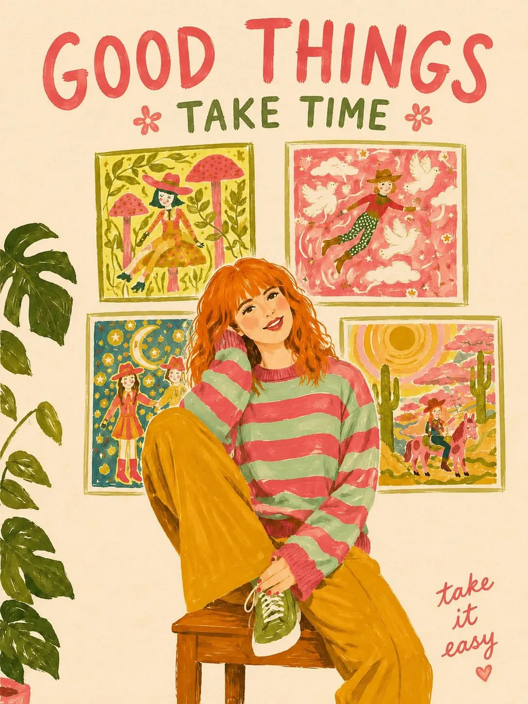 Brush painted illustration poster prompt — Sonra