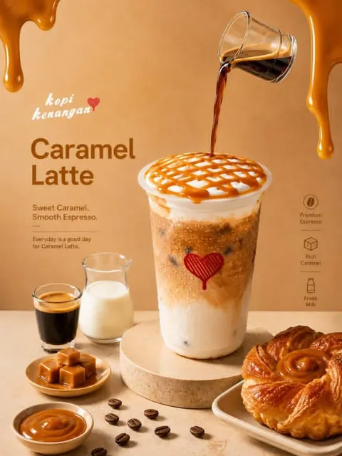 Premium cinematic beverage poster commercial photography