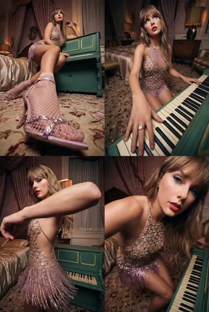 Vintage piano glamour