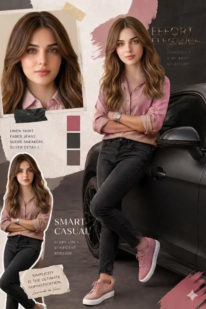 Professional fashion lookbook style guide mood board — Sonra
