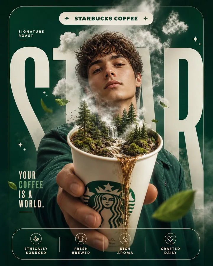 Coffee poster creative design — After