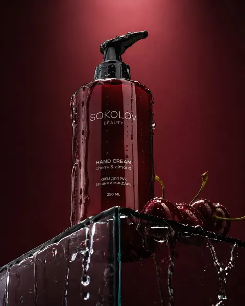 Sokolov beauty hand cream product photography