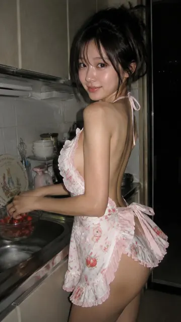 Early 2000s digicam kitchen portrait woman