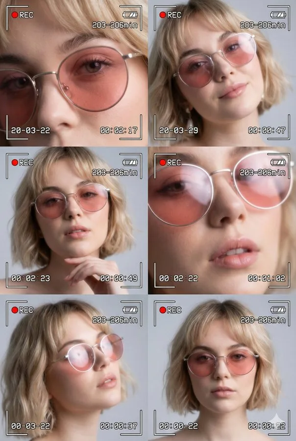 Gen z vhs portrait collage — Sonra