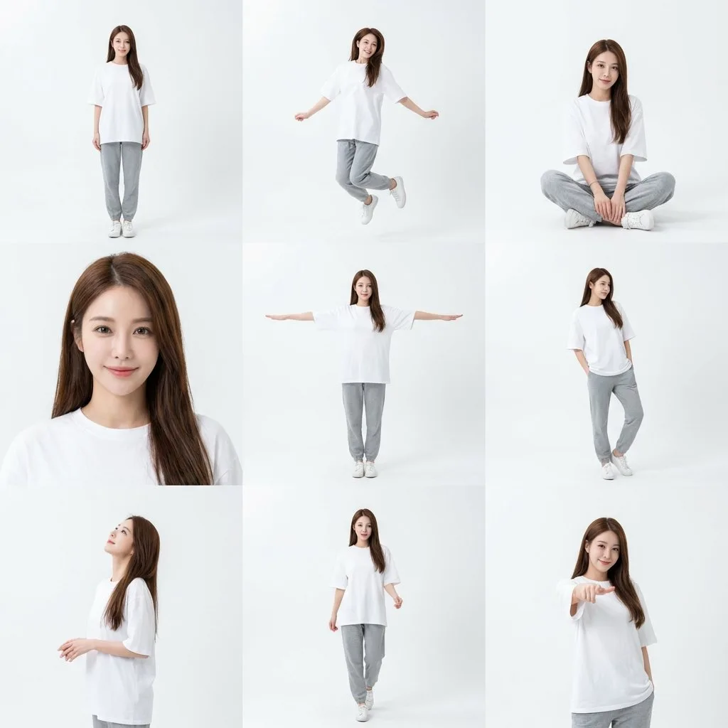 Minimal white studio grid — Sonra