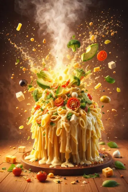 8k ultra hd dynamic salad explosion