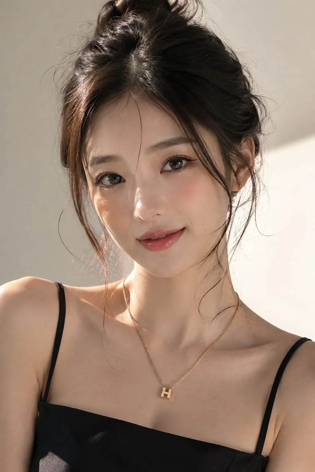 Ultra realistic east asian woman portrait — After
