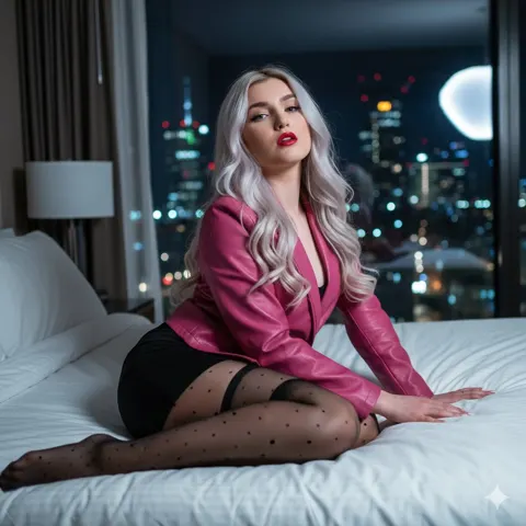 Luxury hotel seductive blonde