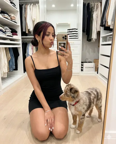 Hyper realistic closet selfie