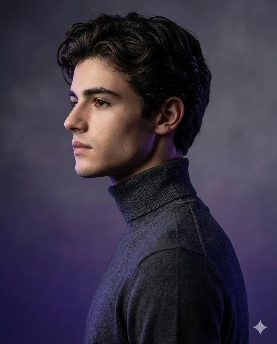 Sculptural dark fashion profile — Sonra