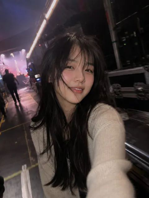 Hyper realistic concert backstage iphone snapshot